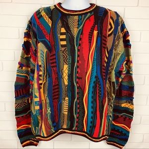 Vintage Tundra Sweater Coogi Style 3D Textured